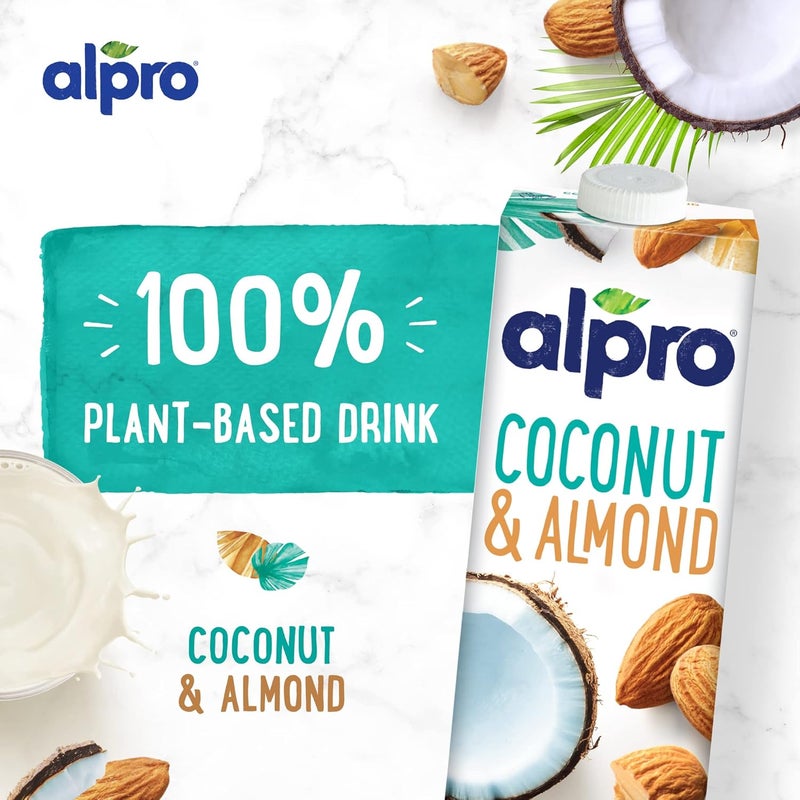 Alpro Coconut Almond Drink - 100% Plant-Based, Lactose & Dairy Free - 6 Pack of 1L Cartons - Image 3